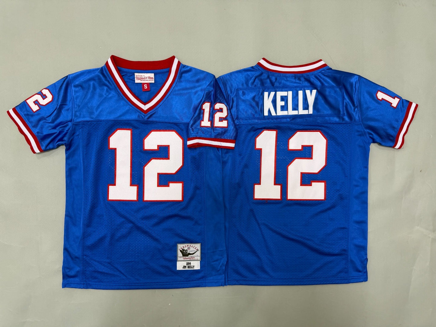 BUFFALO BILLS JIM KELLY BLUE VINTAGE JERSEY