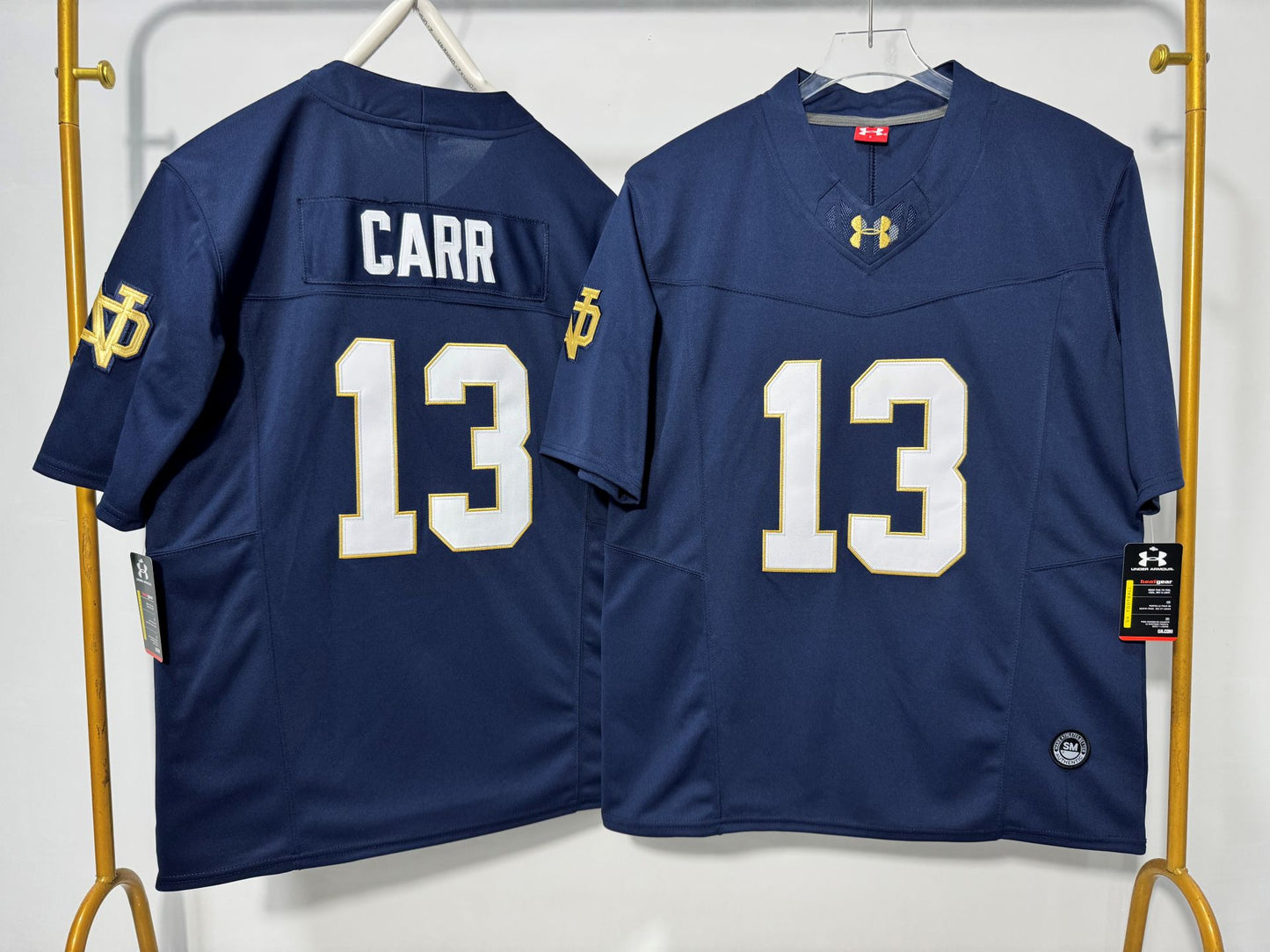 NORTE DAME FIGHTING IRISH CJ CARR BLUE JERSEY