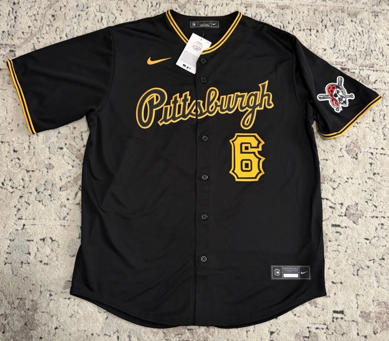 PITTSBURGH PIRATES KONNOR GRIFFIN BLACK JERSEY