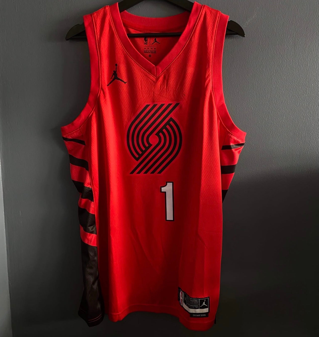 PORTLAND TRAIL BLAZERS JA MORANT RED JERSEY