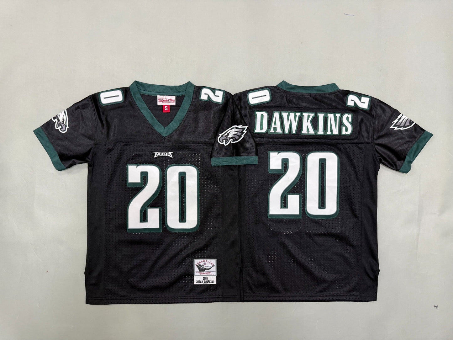 PHILIDELPHIA EAGLES BRIAN DAWKINS BLACK VINTAGE JERSEY