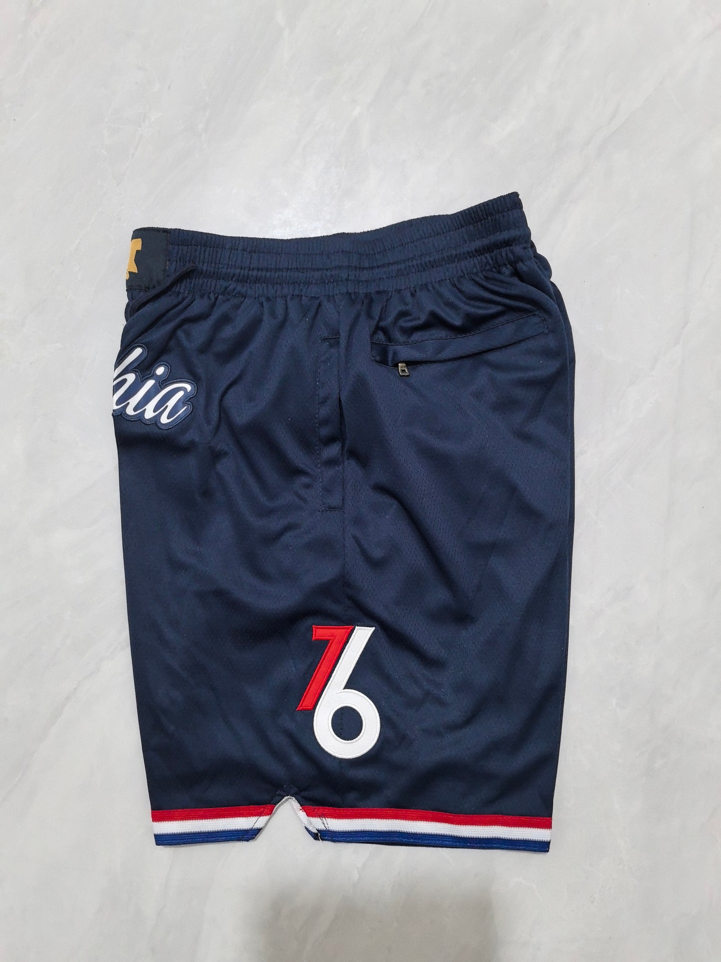 PHILIDELPHIA 76ERS BLUE SHORTS