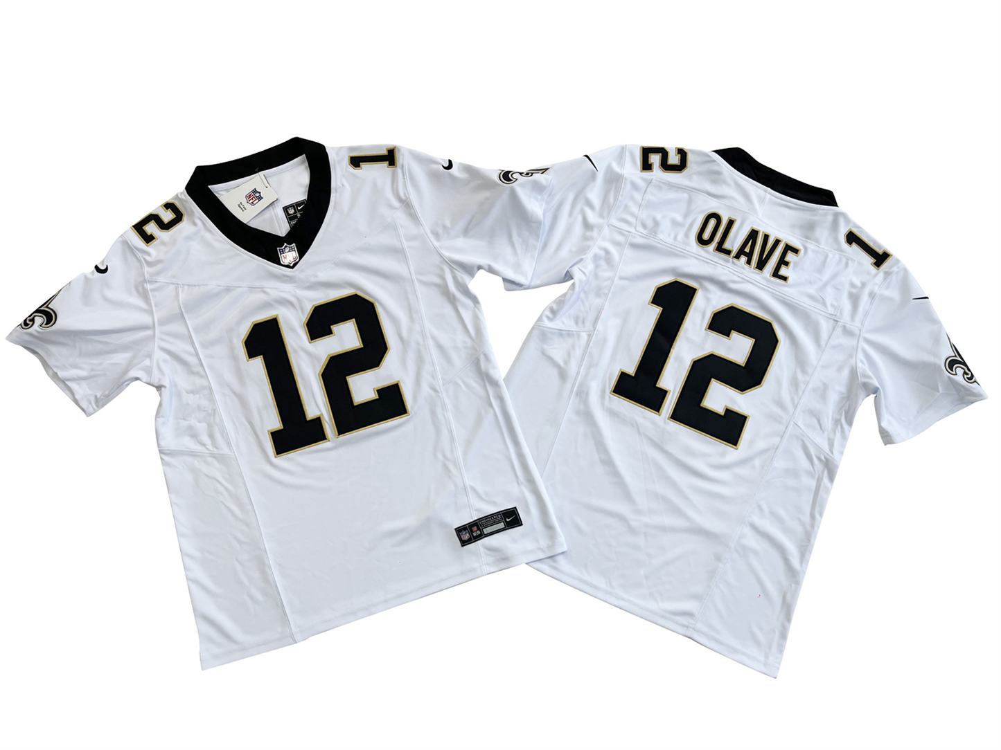 NEW ORLEANS SAINTS CHRIS OLAVE WHITE JERSEY