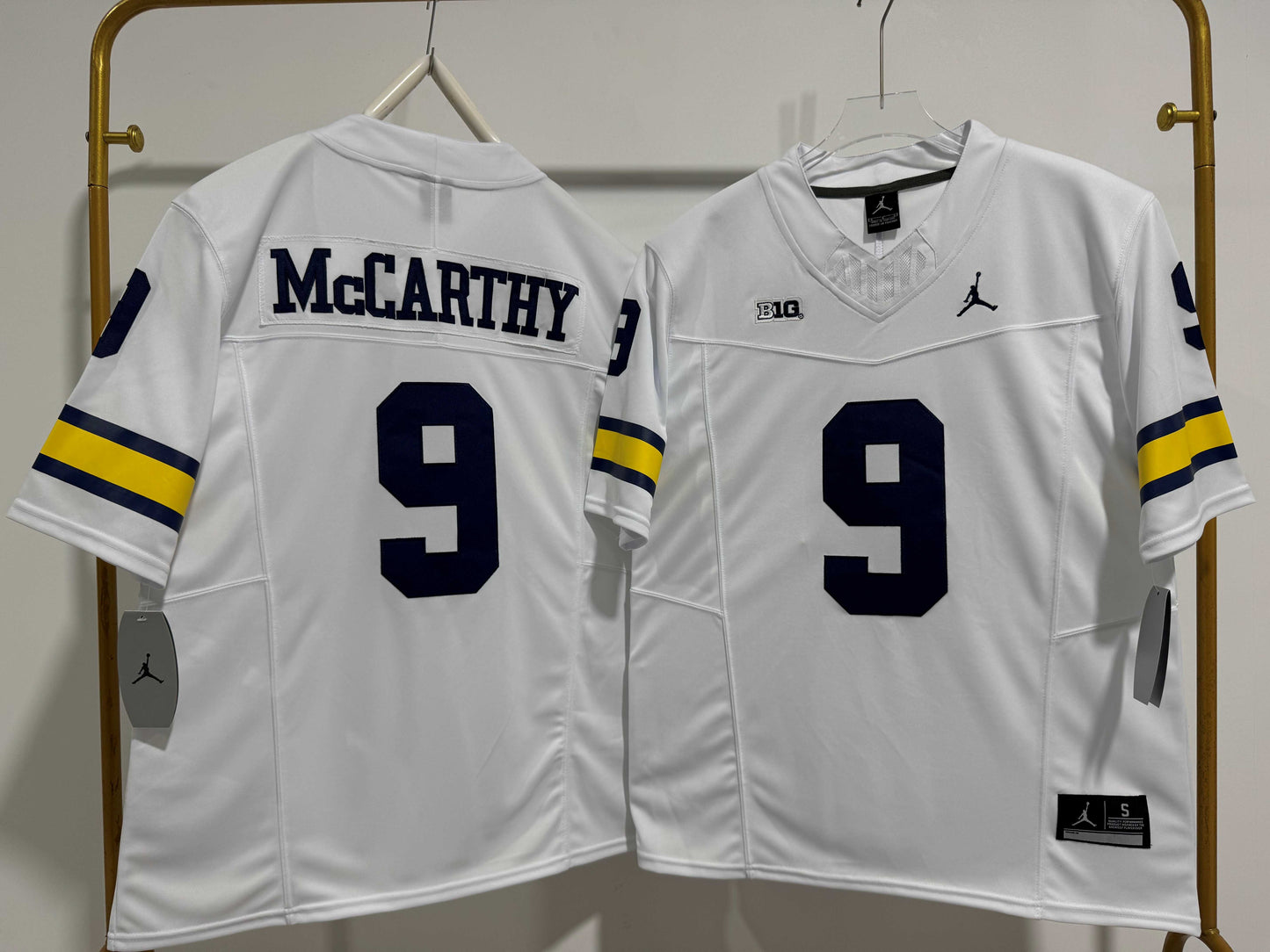 MICHIGAN WOLVERINES JJ MCCARTHY WHITE JERSEY
