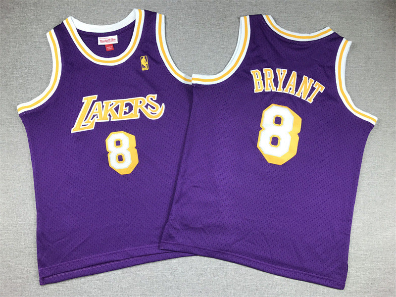 LOS ANGELES LAKERS KOBE BRYANT PURPLE VINTAGE JERSEY