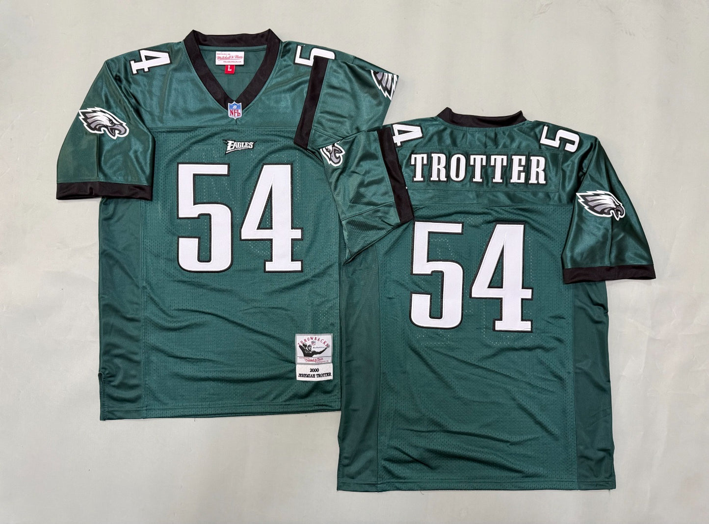 PHILIDELPHIA EAGLES JEREMIAH TROTTER VINTAGE GREEN JERSEY