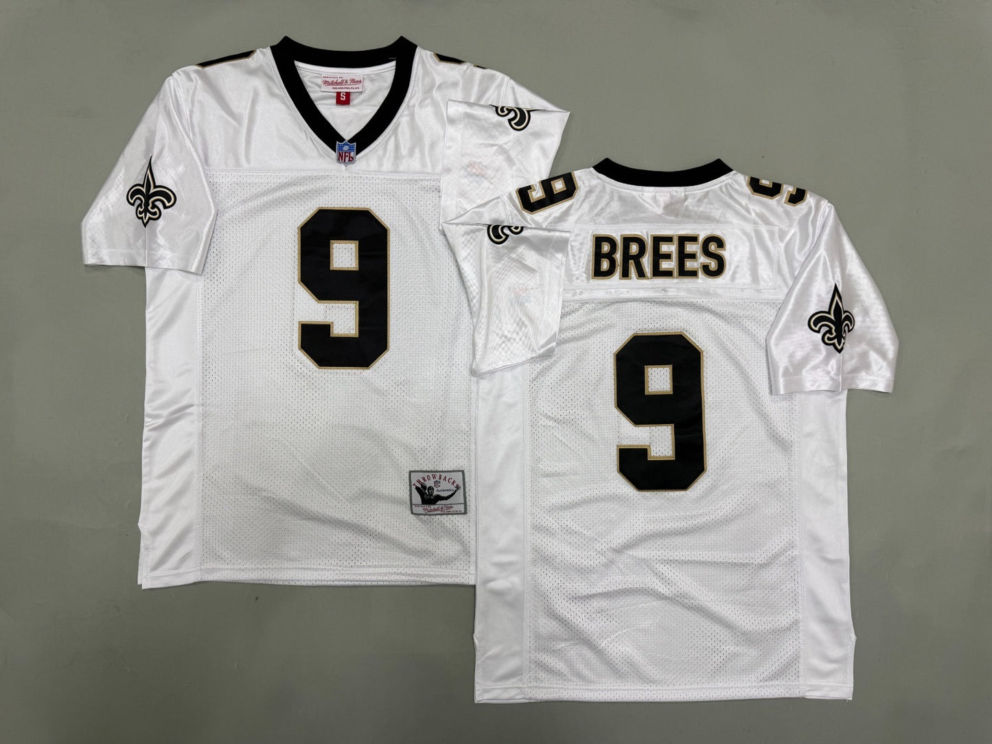 NEW ORLEANS SAINTS DREW BREES WHITE VINTAGE JERSEY