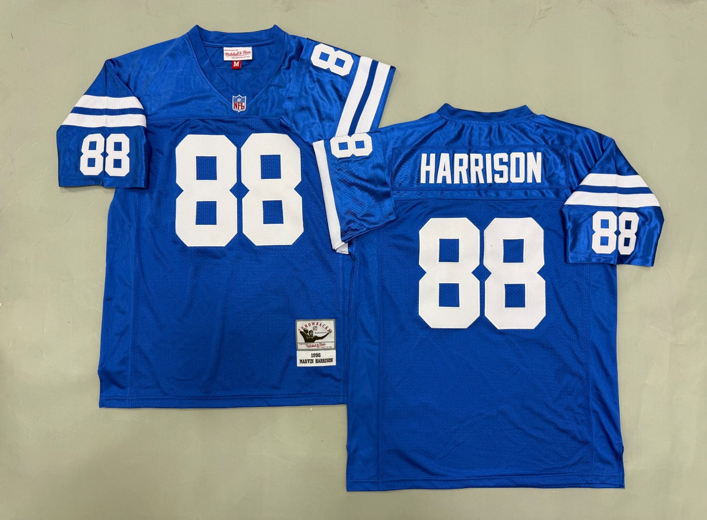 INDIANAPOLIS COLTS MARVIN HARRISON BLUE VINTAGE JERSEY