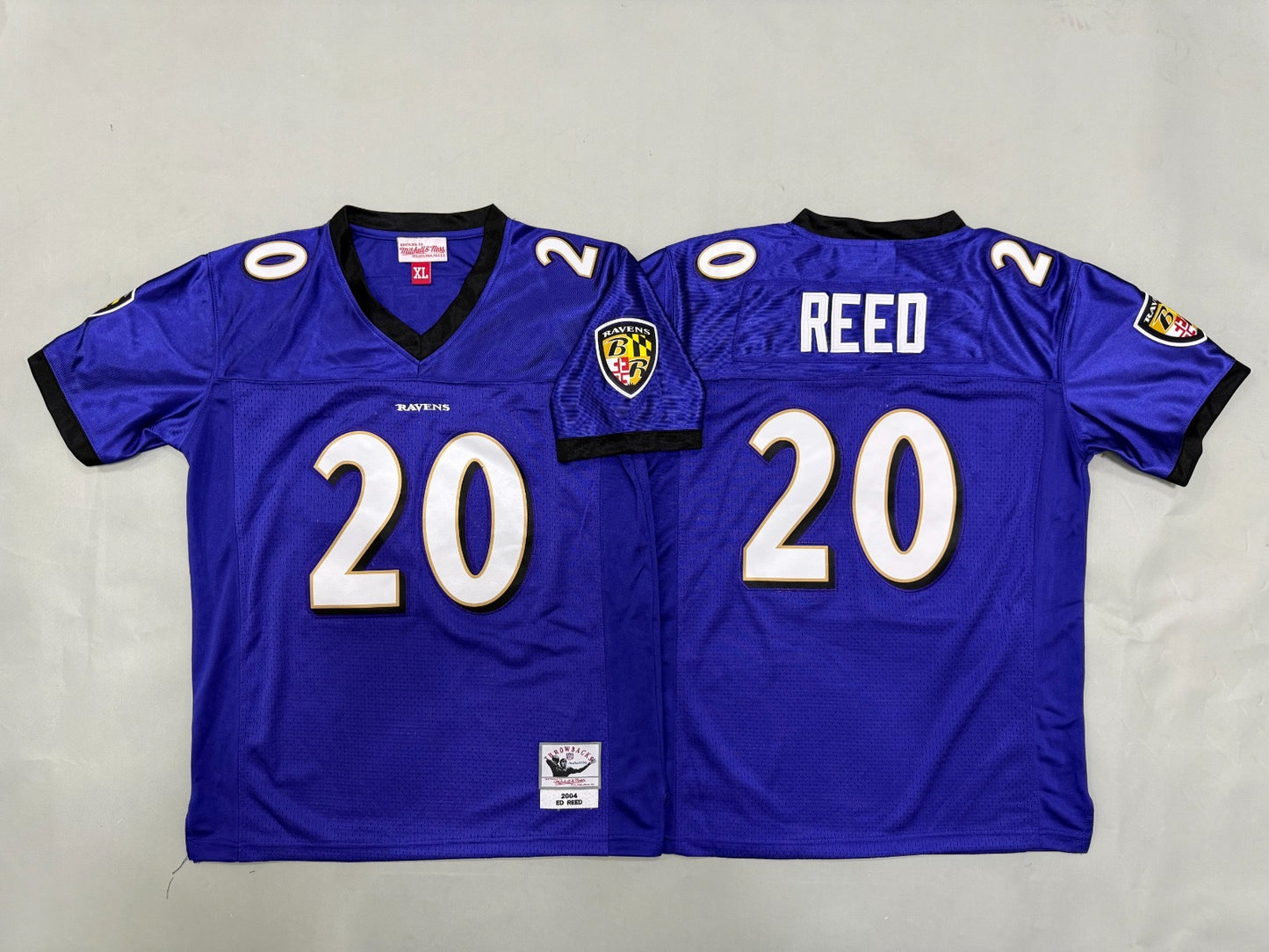 BALTIMORE RAVENS ED REED PURPLE VINTAGE JERSEY