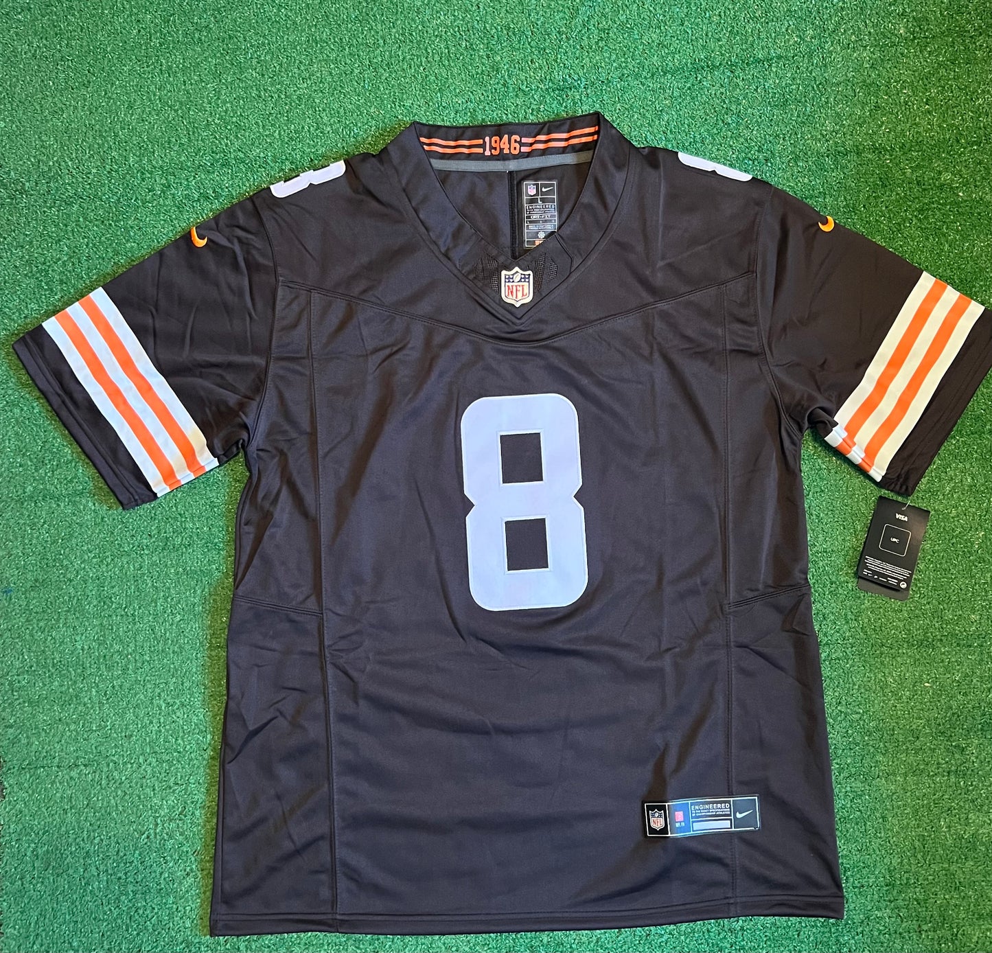 CLEVELAND BROWNS JARED VERSE BROWN JERSEY