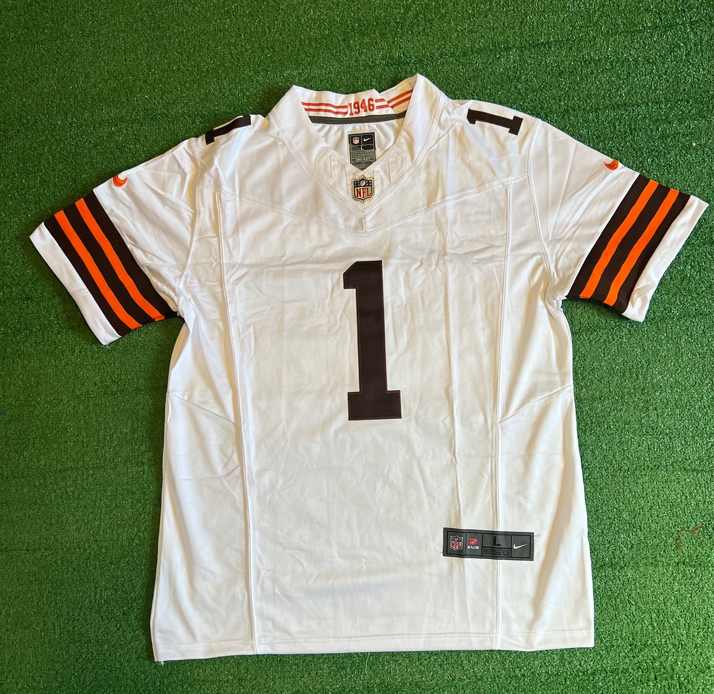 Cleveland Browns KC Conception White Jersey