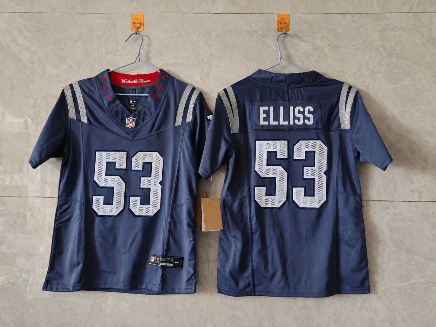 NEW ENGLAND PATRIOTS CHRISTIAN ELLISS RIVAL JERSEY