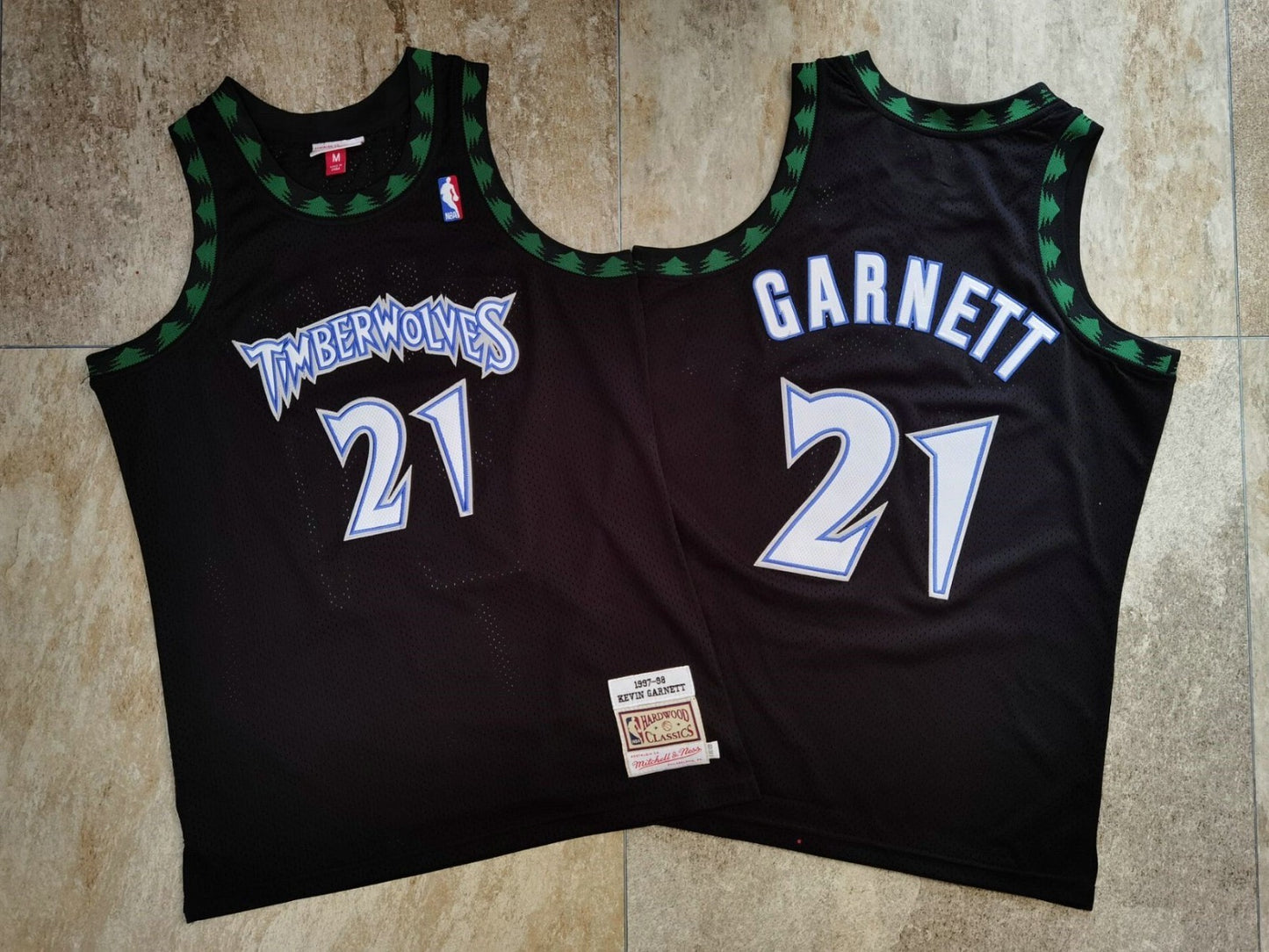 MINNESOTA TIMBERWOLVES KEVIN GARNETT BLACK JERSEY