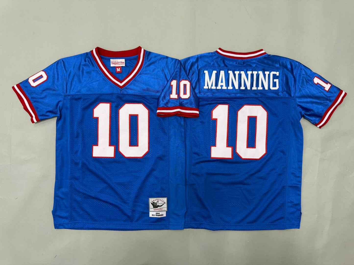 NEW YORK GIANTS ELI MANNING BLUE VINTAGE JERSEY