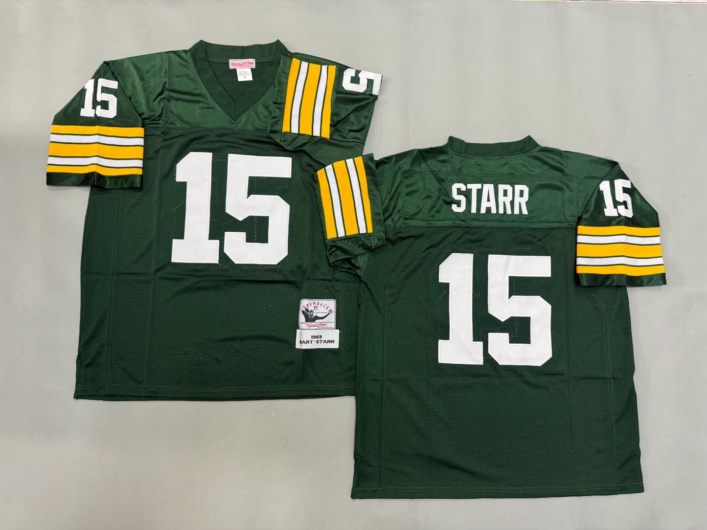GREEN BAY PACKERS BART STARR GREEN VINTAGE JERSEY