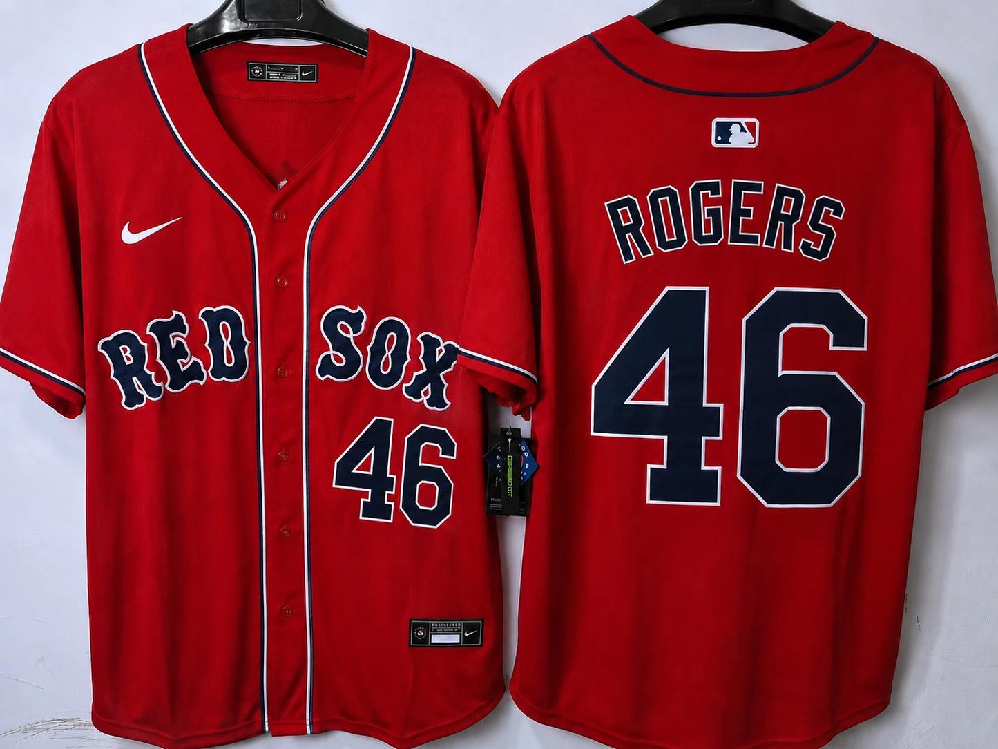 BOSTON RED SOCKS JAKE ROGERS RED JERSEY