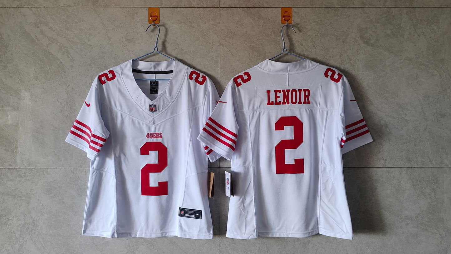 SAN FRANCISCO 49ERS DEOMMODORE LENOIR WHITE JERSEY
