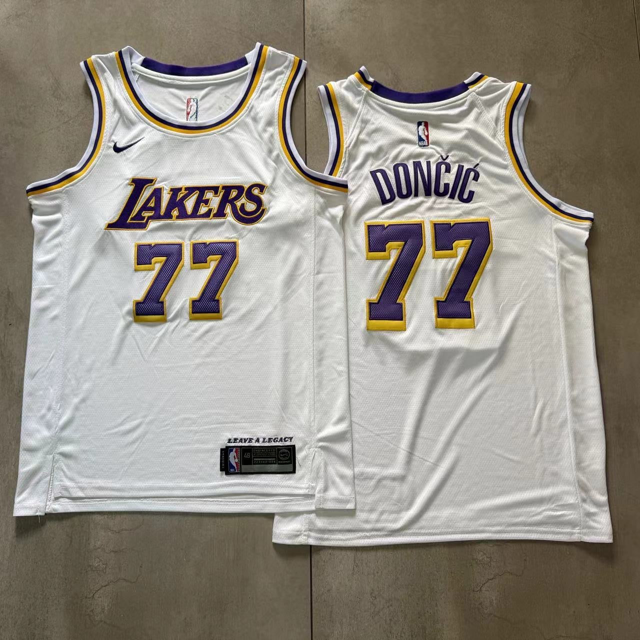 LOS ANGELES LAKERS LUKA CONČIČ WHITE JERSEY