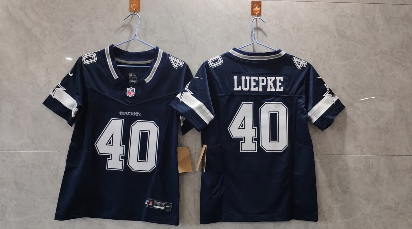 DALLAS COWBOYS HUNTER LUEPKE BLUE JERSEY