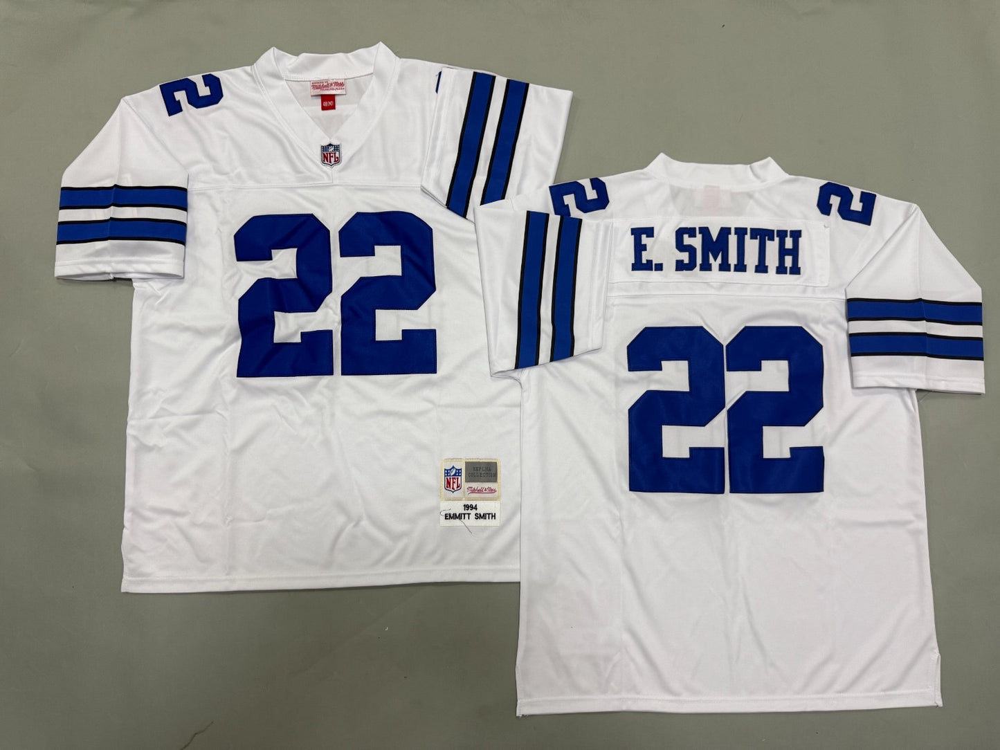 DALLAS COWBOYS EMMITT SMITH WHITE VINTAGE JERSEY