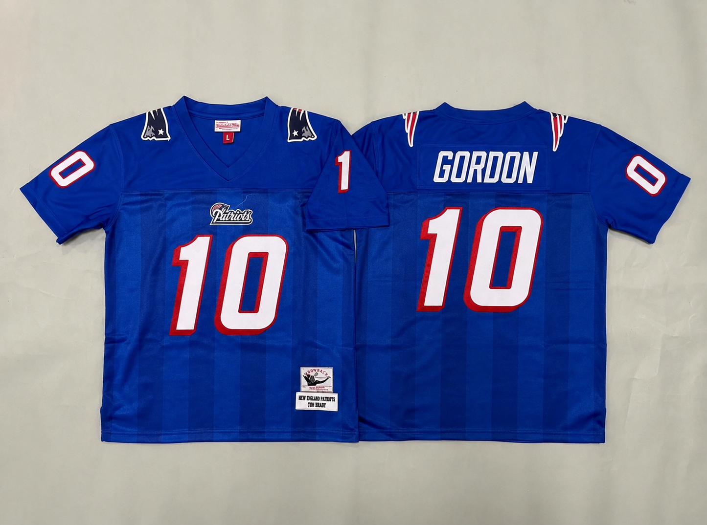 NEW ENGLAND PATRIOTS JOSH GORDON BLUE RETRO JERSEY