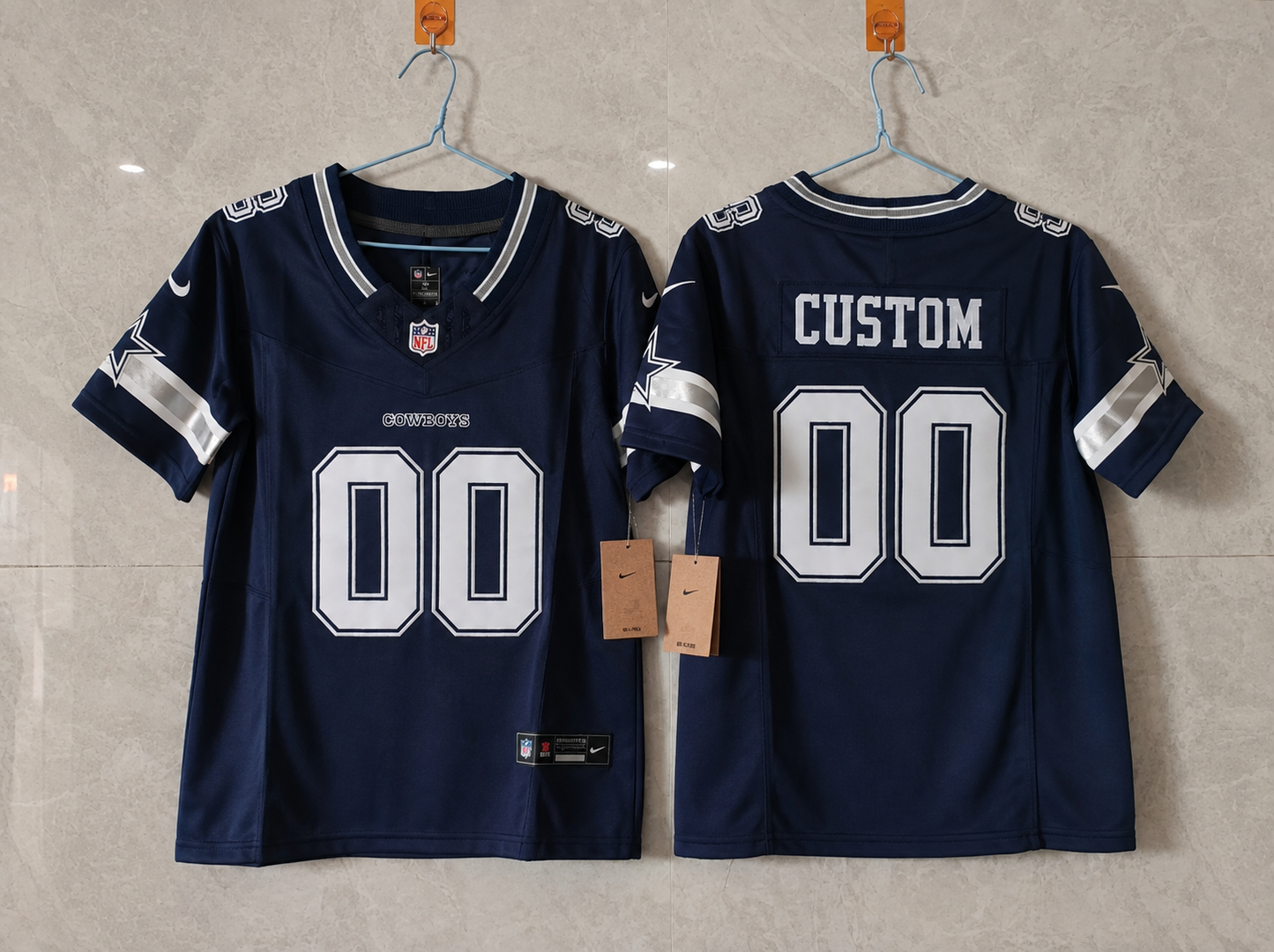 DALLAS COWBOYS CUSTOM BLUE JERSEY