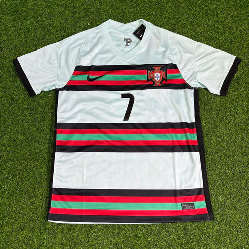Cristiano Ronaldo Portugal EURO 2020 Retro Away Football Jersey