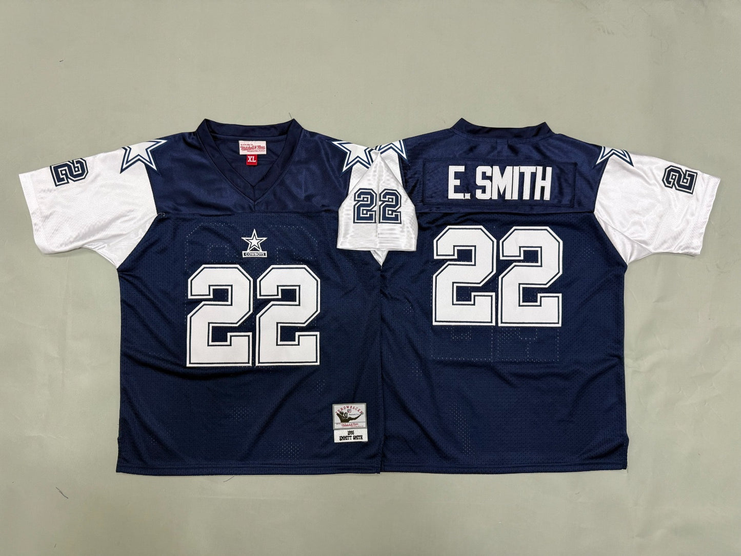 DALLAS COWBOYS EMMITT SMITH BLUE VINTAGE JERSEY