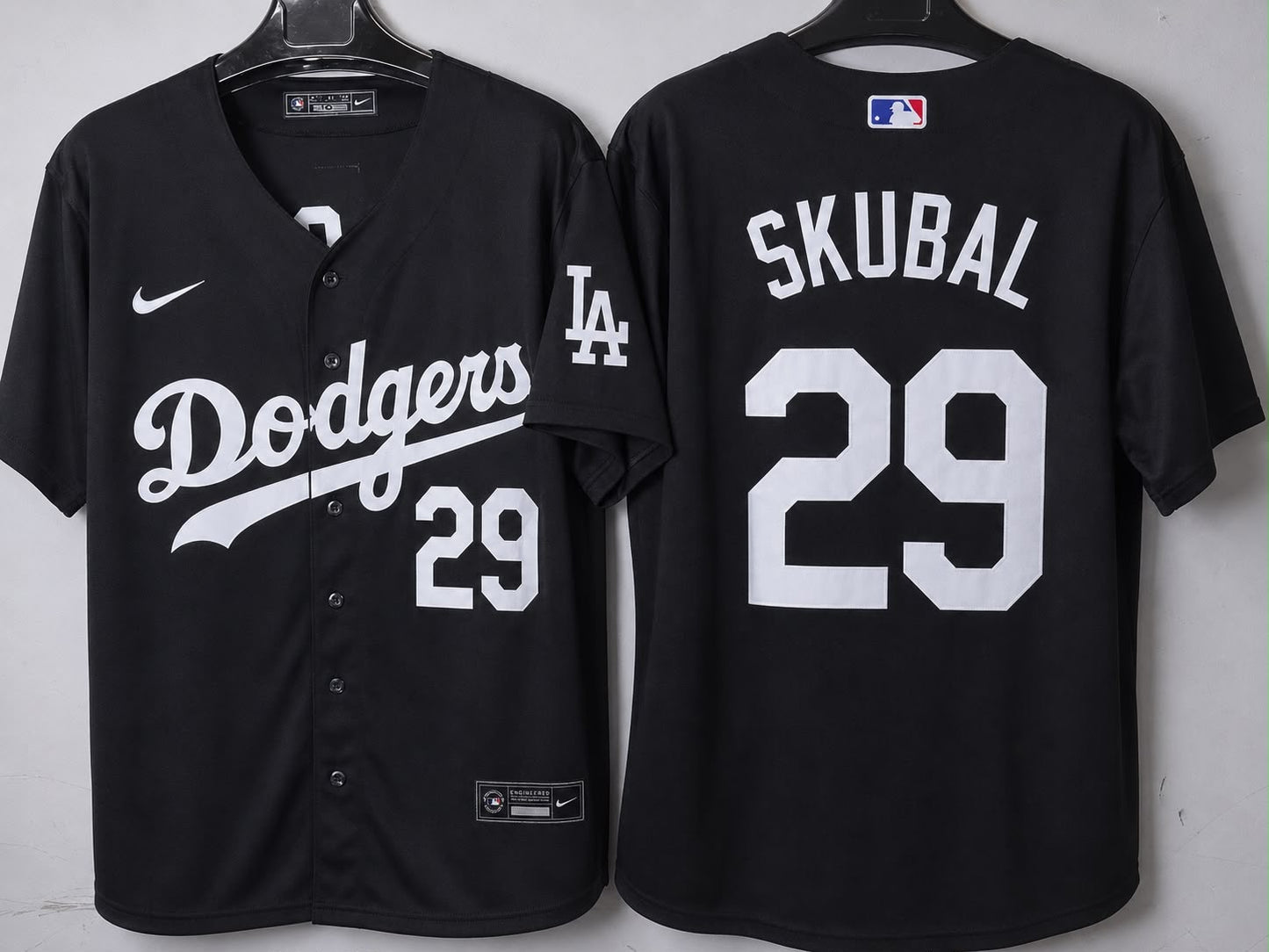 LOS ANGELES DODGERS TARIK SKUBAL BLACK JERSEY