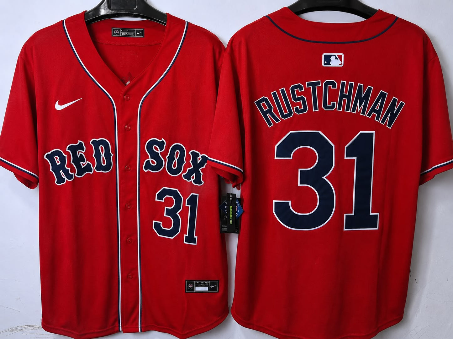 BOSTON RED SOCKS ADLEY RUTSCHMAN RED JERSEY