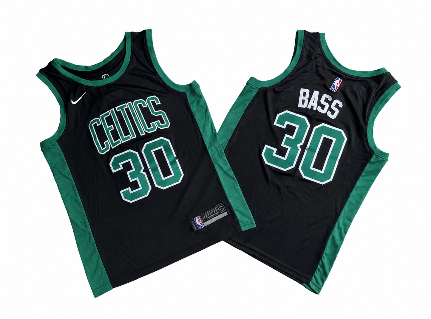 BOSTON CELTICS BRANDON BASS BLACK JERSEY