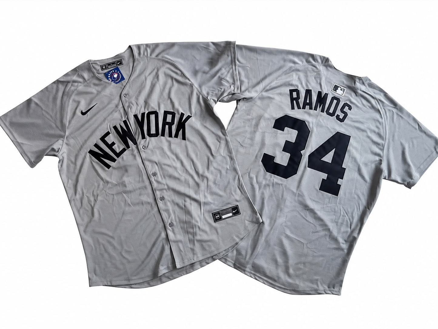 NEW YORK YANKEES HELIOT RAMOS GREY JERSEY
