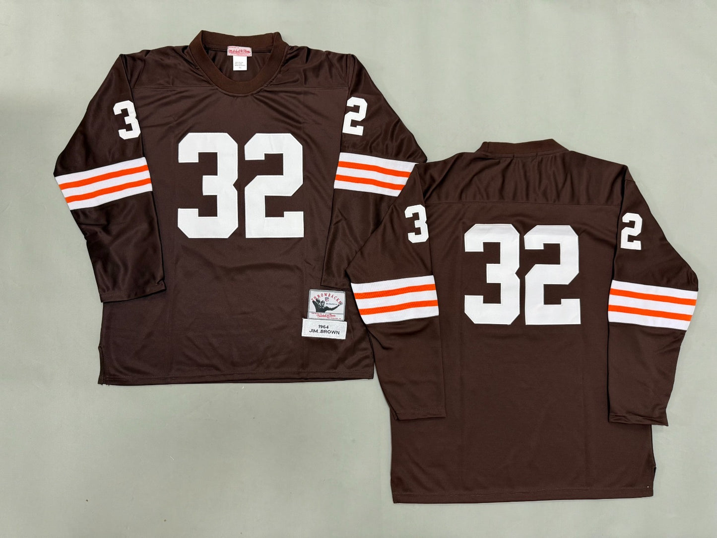 CLEVELAND BROWNS JIM BROWN BROWN VINTAGE JERSEYS