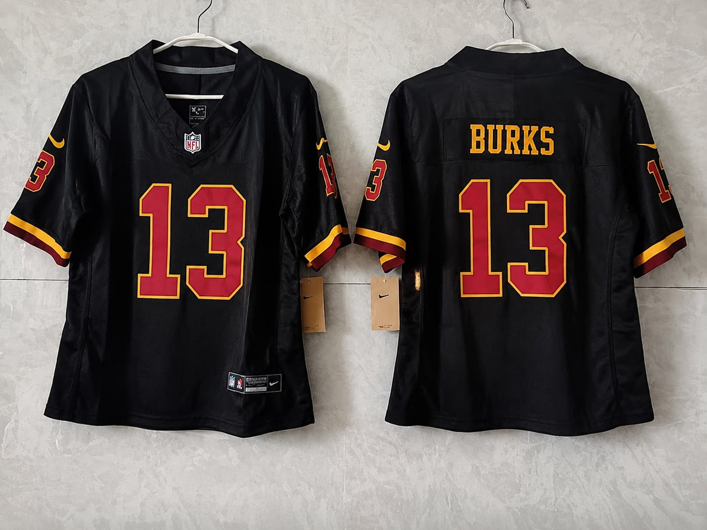 WASHINGTON COMMANDERS TREYLON BURKS BLACK JERSEY