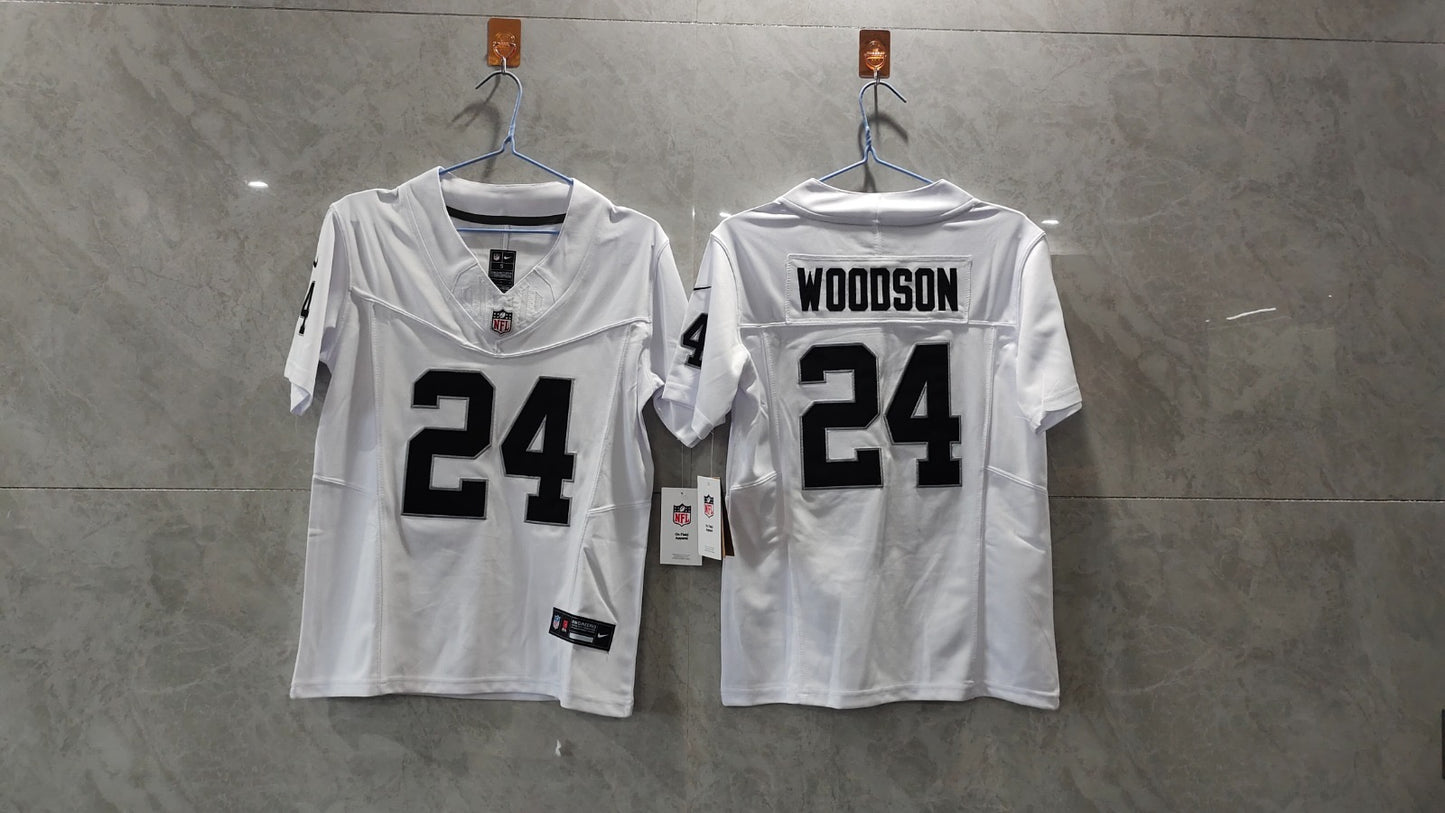 LAS VEGAS CHARLES WOODSON WHITE JERSEY