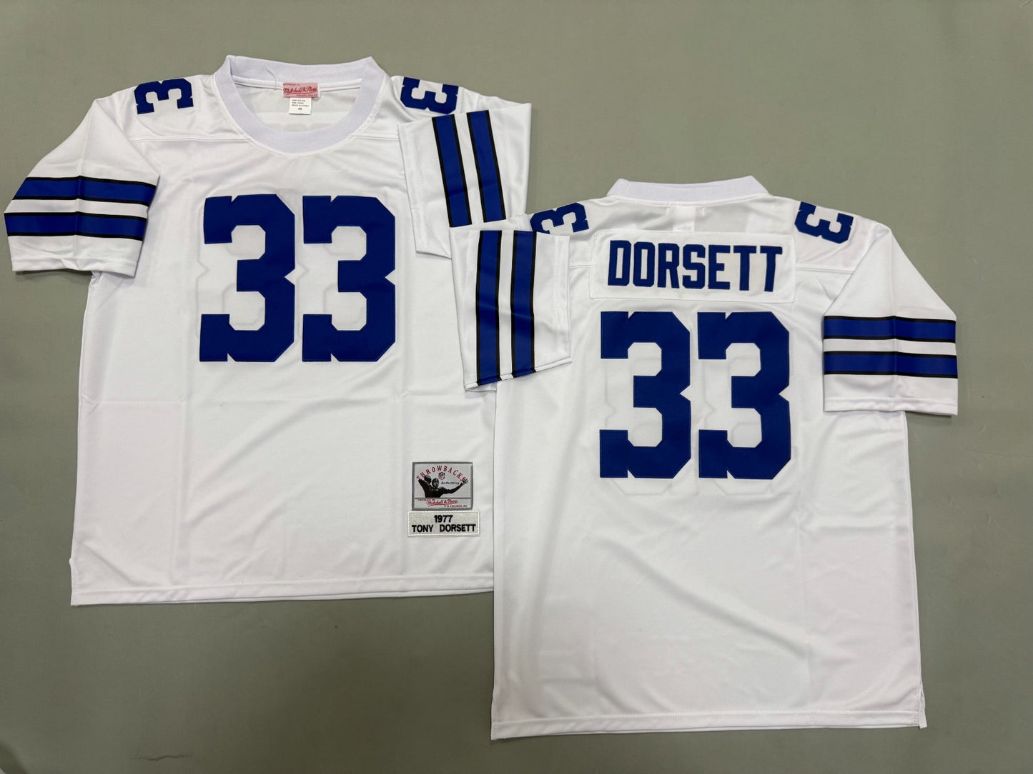 DALLAS COWBOYS TONY DORSETT WHITE VINTAGE JERSEY
