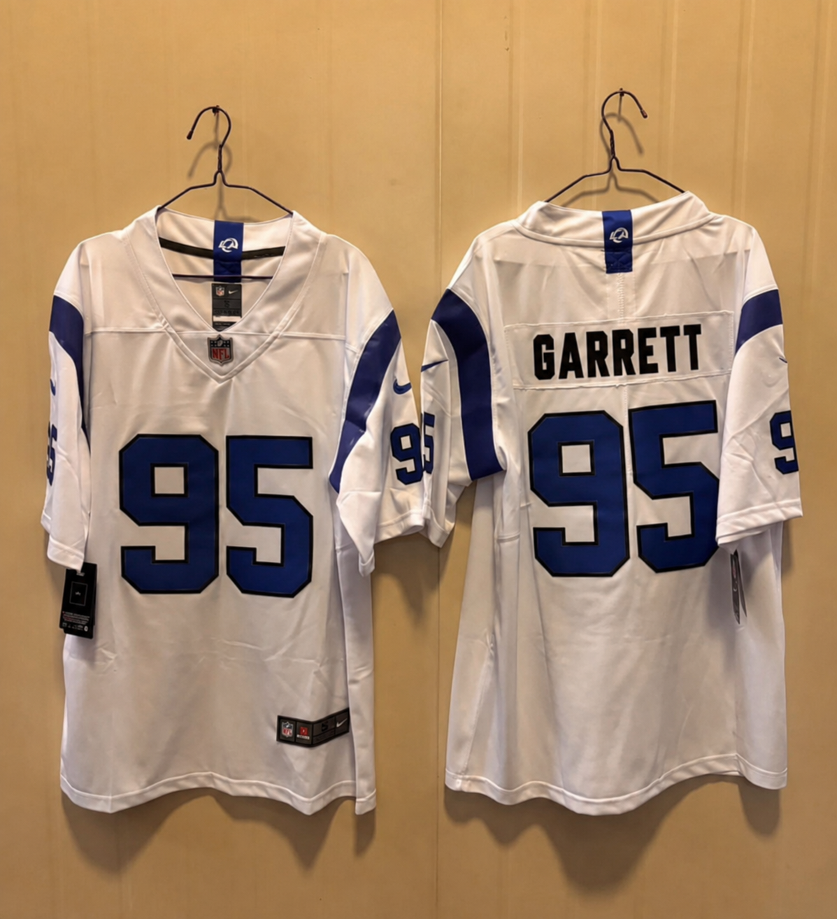 LOS ANGELES RAMS MYLES GARRETT WHITE JERSEY