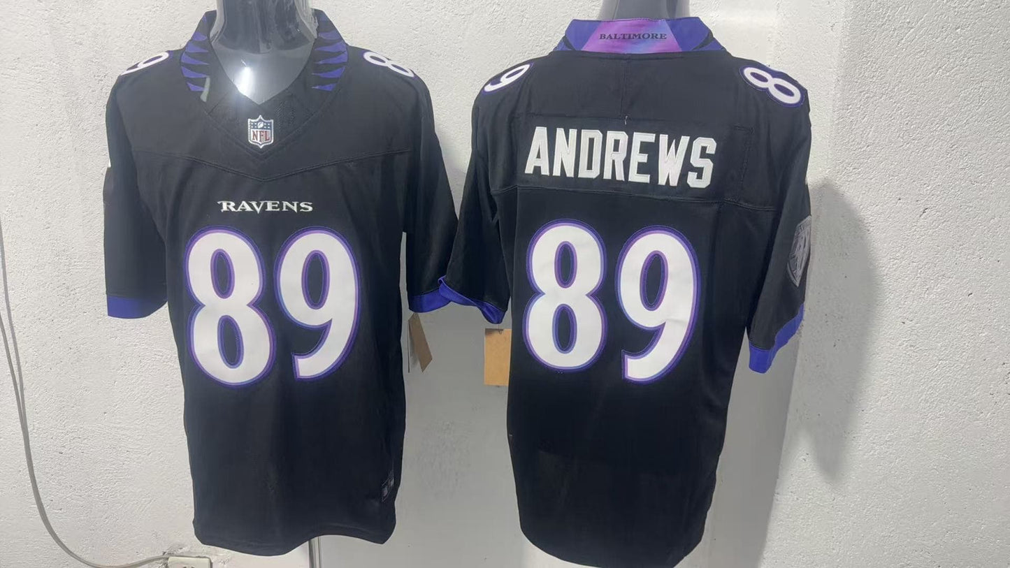 BALTIMORE RAVENS MARK ANDREWS BLACK JERSEY