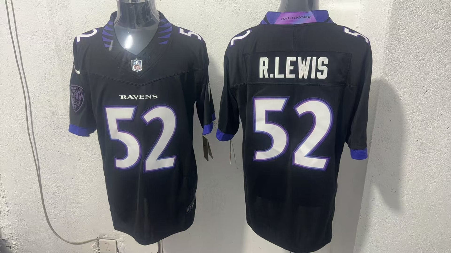 BALTIMORE RAVENS RAY LEWIS BLACK JERSEY