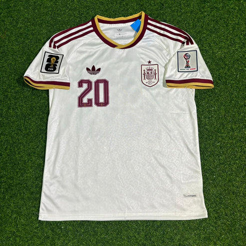 2026 WORLD CUP PEDRI TEAM SPAIN WHITE JERESEY