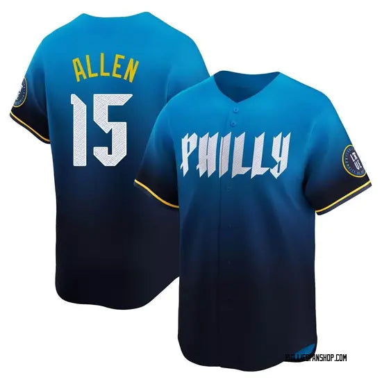 PHILADELPHIA PHILLIES RICHIE ALLEN BLUE JERSEY