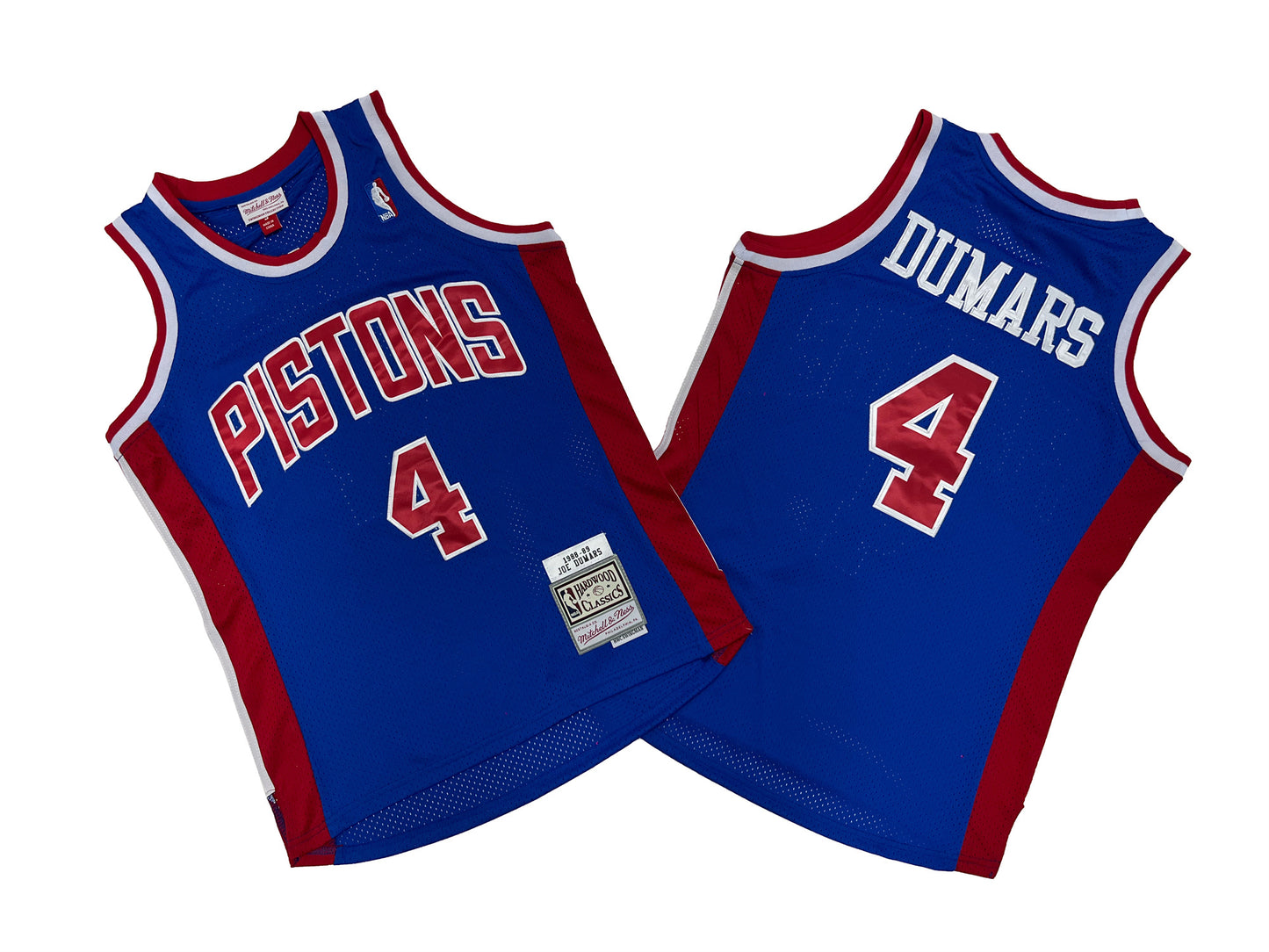 DETROIT PISTONS JOE DUMARS BLUE VINTAGE JERSEY