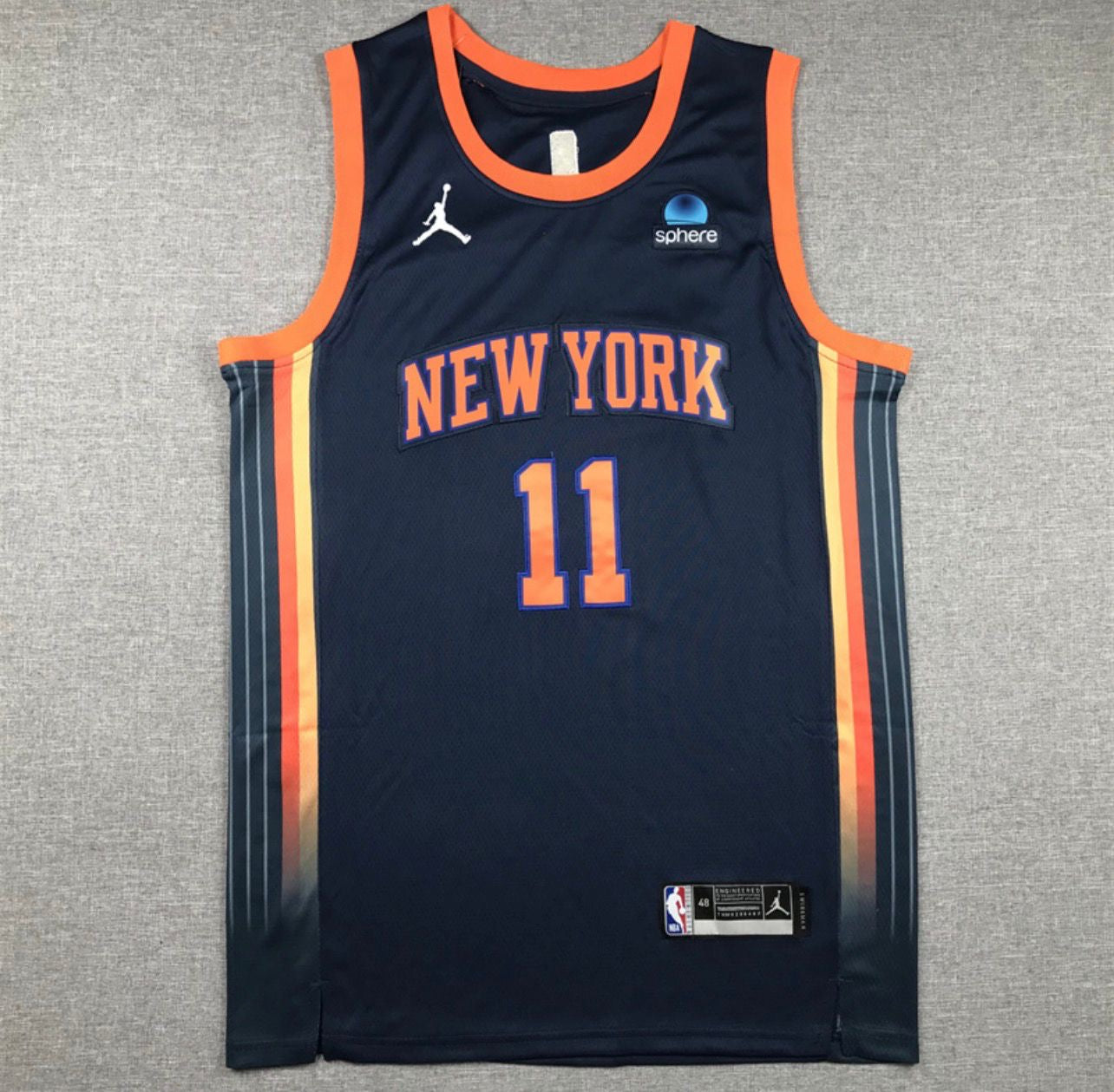 Jalen Brunson Black New York Knicks Jersey