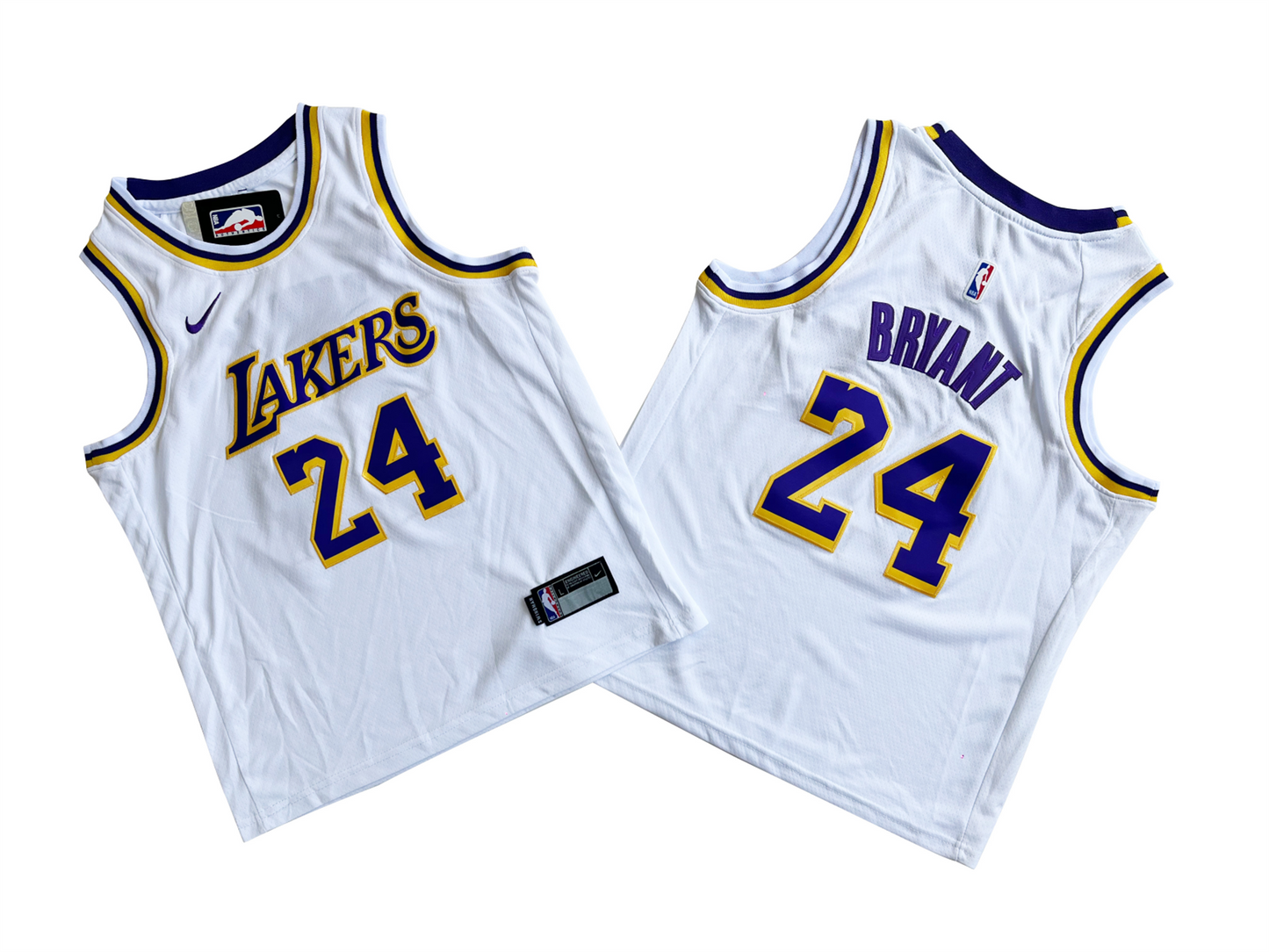 LOS ANGELES LAKERS KOBE BRYANT WHITE JERSEY