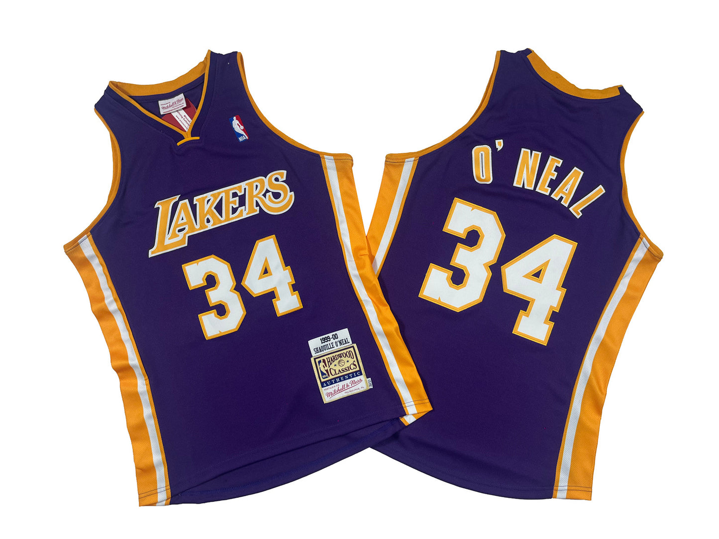 LOS ANGELES LAKERS SHAQUILLE O’NEAL PURPLE VINTAGE JERSEY