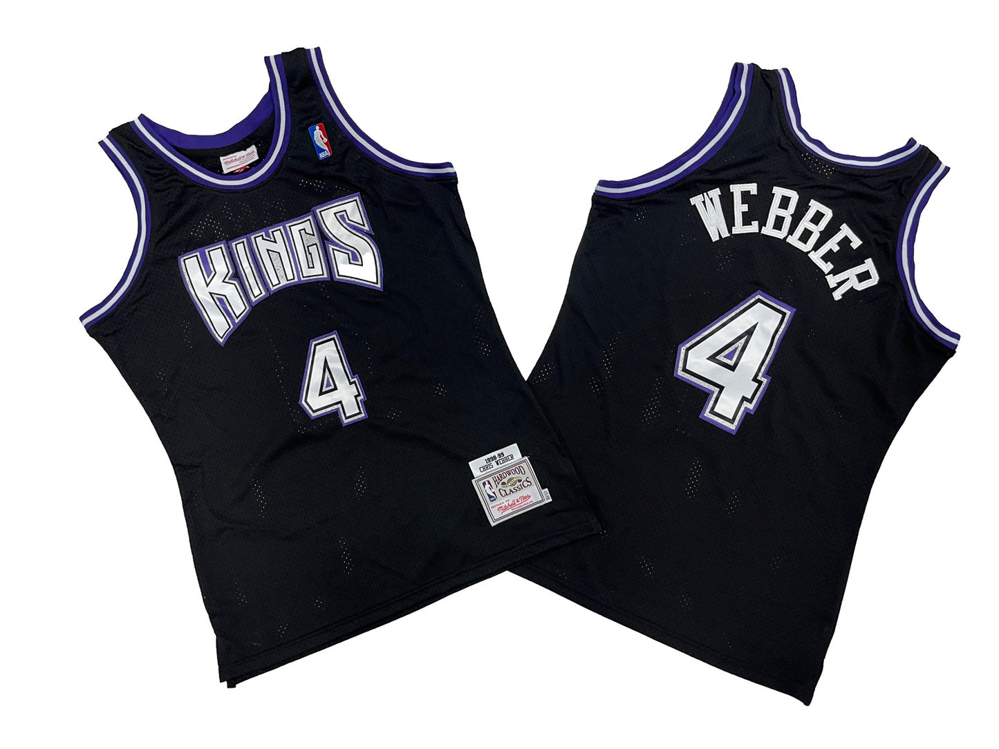 SACREMENTO KINGS CHRIS WEBBER BLACK VINTAGE JERSEY