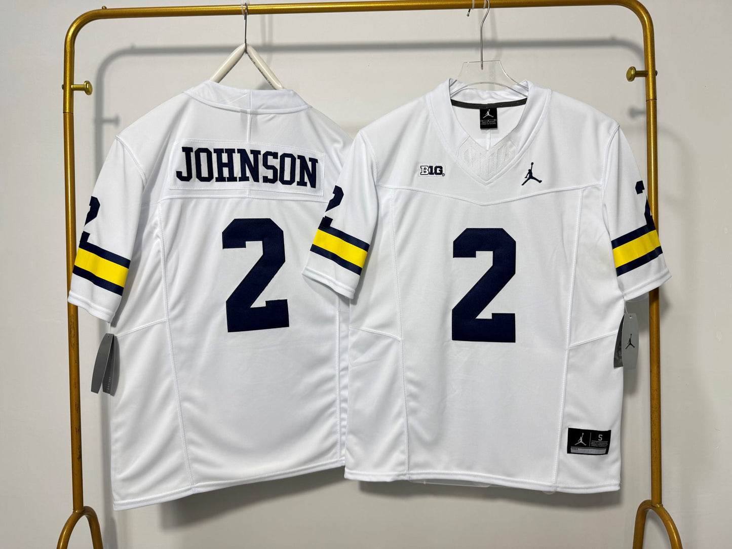 MICHIGAN WOLVERINES WILL JOHNSON WHITE JERSEY