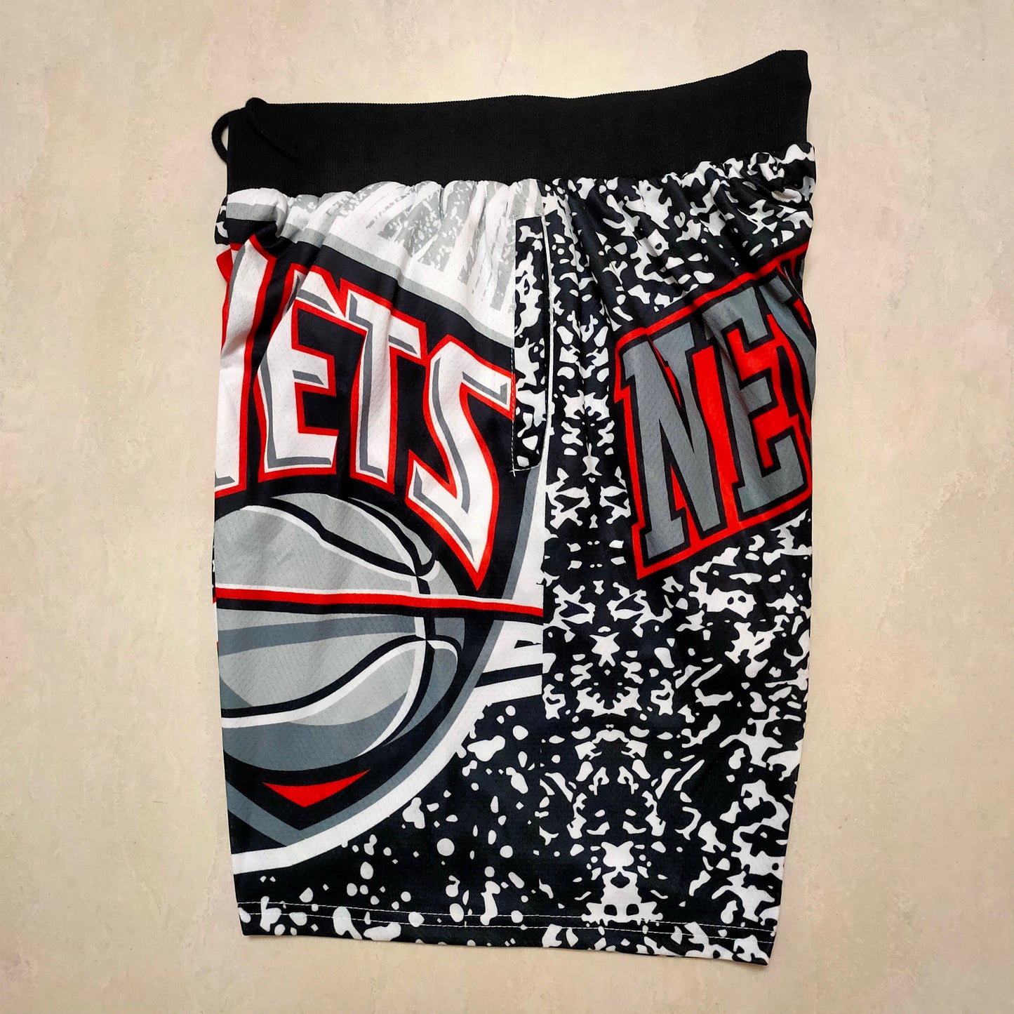 NEW JERSEY NETS BLACK SHORTS