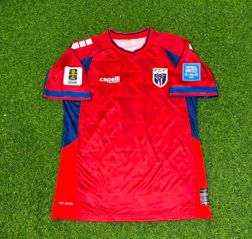 2026 WORLD CUP RYAN MENDES TEAM CAPE VERDE RED JERSEY