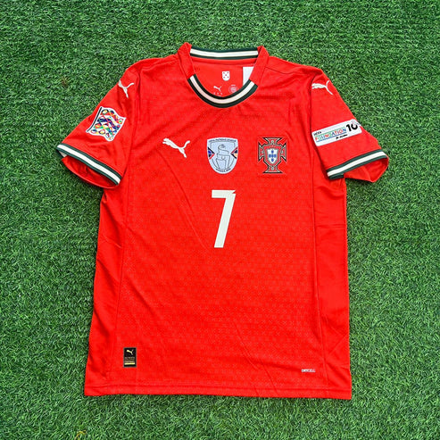 Cristiano Ronaldo Portugal UEFA Nations League Winner Red Jersey